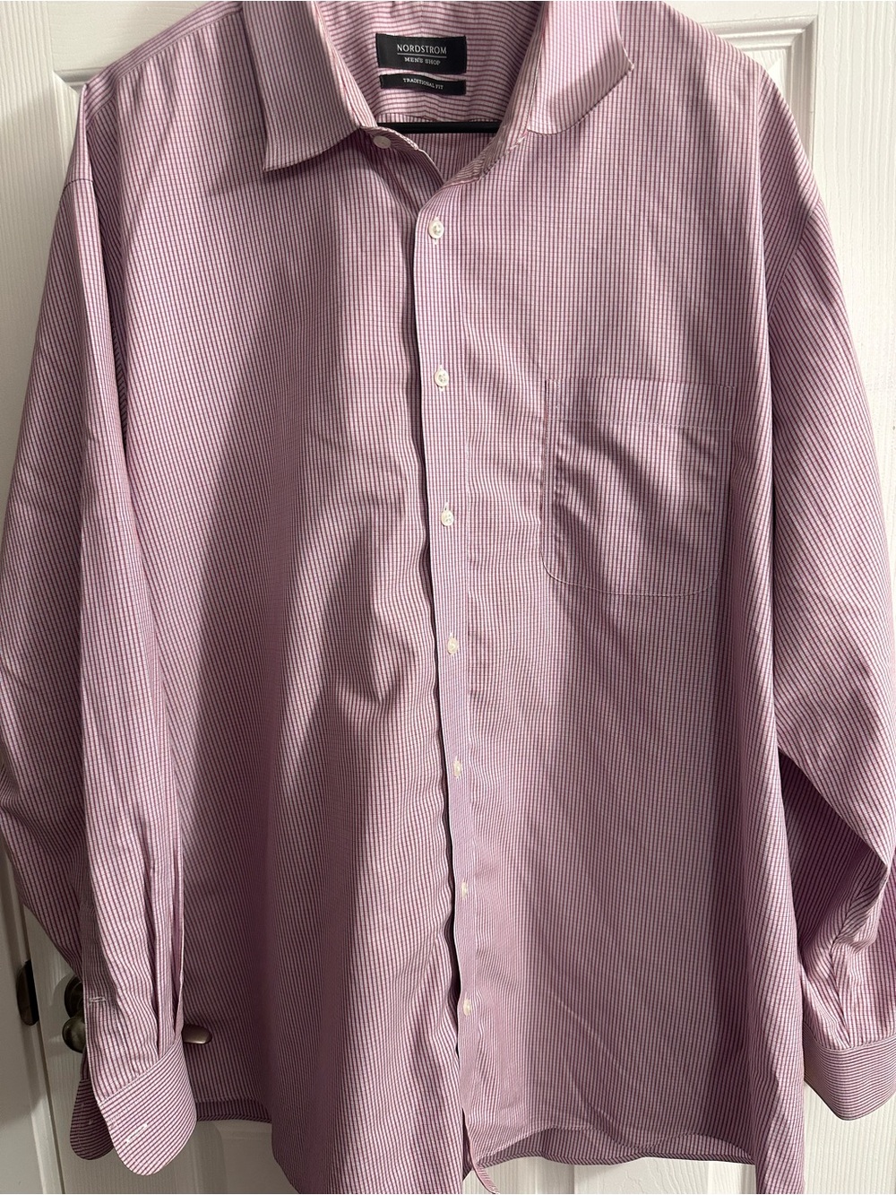 Nordstrom Men’s Red Blue Checkered Dress Shirt XL